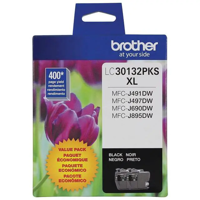 Alt view image 6 of 7 - Genuine LC30132PKS 2-Pack High Yield Black Ink Cartridges, Page Yield Up to 400 Pages/Cartridge, LC3013