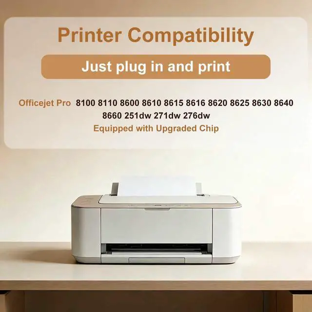 Alt view image 2 of 7 - 950XL 951XL Ink Cartridges Replacement for HP 950 951 Ink Cartridges Combo Pack Compatible with HP OfficeJet Pro 8100 8600 8610 8615 8620 Printer (4 Pack), 950 Black 951 Color, Updated With V17.2.1