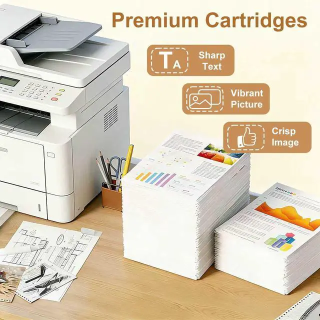 Alt view image 4 of 7 - 950XL 951XL Ink Cartridges Replacement for HP 950 951 Ink Cartridges Combo Pack Compatible with HP OfficeJet Pro 8100 8600 8610 8615 8620 Printer (4 Pack), 950 Black 951 Color, Updated With V17.2.1