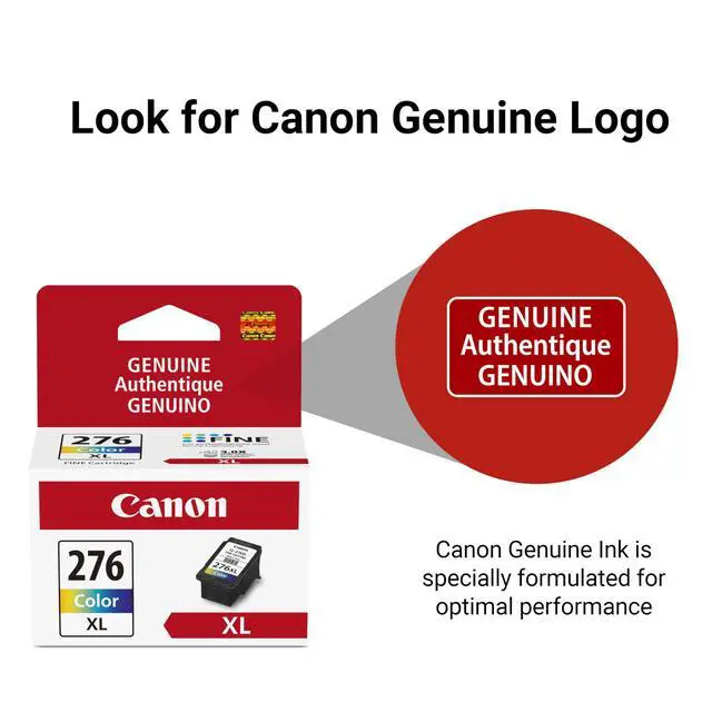 Alt view image 5 of 7 - CL-276 XL Genuine Color Ink Cartridge,Compatible with TS3520/3522,TR4720/4722,TS3720/3722,(Pack of 2)