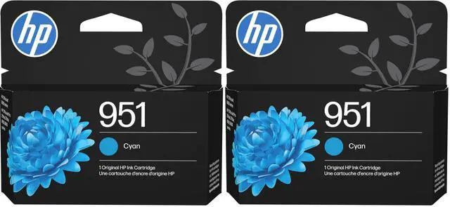 Main image of 951 Cyan Ink Cartridge | Works with OfficeJet 8600,Pro 251dw,276dw,8100,8610,8620,8630 | Eligible for Instant Ink CN050AN,(Pack of 2)
