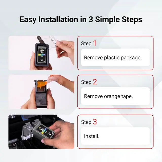 Alt view image 6 of 7 - PGI-35/CLI-36 2 Genuine Black and Color Value Pack Compatible to iP100, iP110, TR150 and TR160 Printers