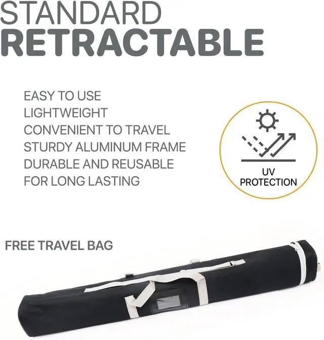Alt view image 7 of 7 - Custom Retractable Banner Stand 33x80 | Pull Up Roll Up Banner for Trade Shows & Events | Premium Silver Stand | Full Color Custom Print | Travel Case Included | Made in USA | 2-Day Turnaround