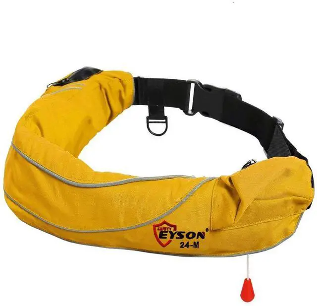 Main image of Inflatable Life Jacket Life Vest Life Ring Belt Pack Waist Bag Manual