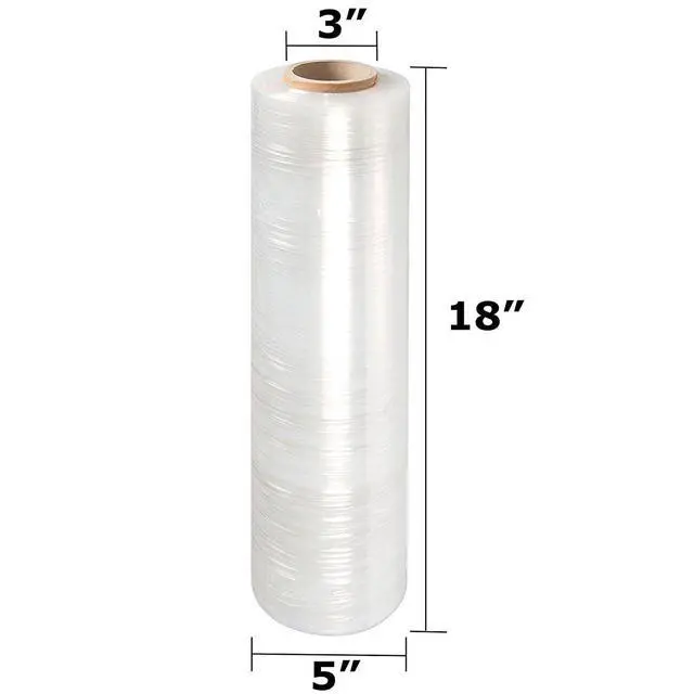Alt view image 2 of 7 - LTB 2060 Stretch Wrap Film 60 Gauge, 18 Inch x 1500 Ft Per Roll, Clear (4 Rolls Per Case)