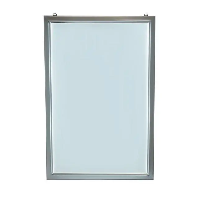 Alt view image 6 of 7 - LED Poster Frame, 24" x 36" LED Backlit Poster Photo Frame Movie Poster Aluminum Alloy Advertisement Signage Light Sign, Wall Mounting, Frame for Movie Poster Advertising Display (Silver, 24" x 36")