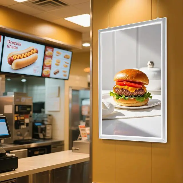 Alt view image 4 of 7 - LED Poster Frame, 24" x 36" LED Backlit Poster Photo Frame Movie Poster Aluminum Alloy Advertisement Signage Light Sign, Wall Mounting, Frame for Movie Poster Advertising Display (Silver, 24" x 36")