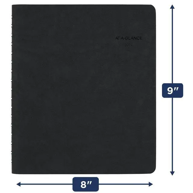 Alt view image 5 of 7 - 2024 Daily Appointment Book Planner, 6-1/2" x 8-3/4", Medium, The Action Planner, Black (70EP030524)
