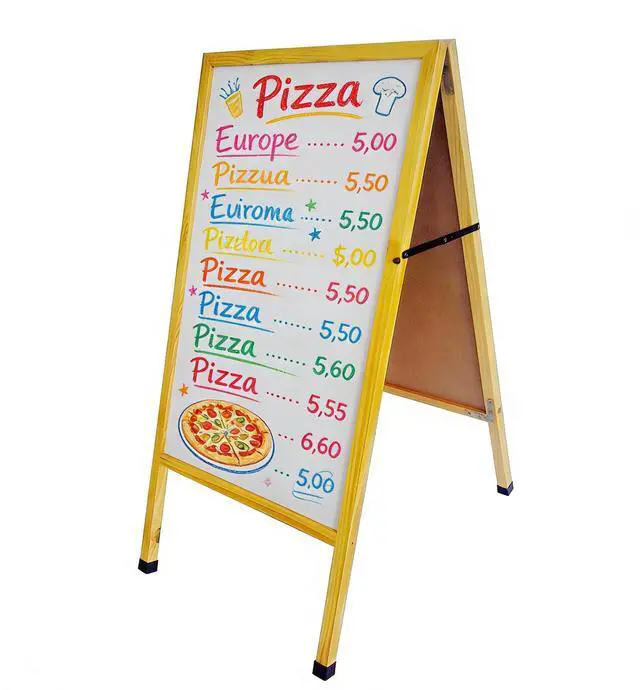 Main image of ® A Frame Double Sided White Menu Board Dry Eraser 19X37X28 10235-SPECIAL