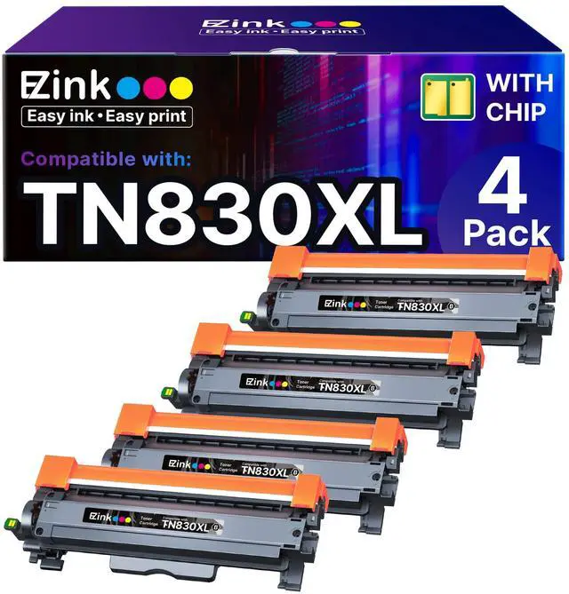Main image of Compatible TN830XL Toner Cartridge Replacement for Brother TN830XL TN830 TN 830 Toner Cartridges with Brother DCP-L2640DW HL-L2460DW HL-L2480DW HL-L2400D HL-L2405W Printer (4 x TN830XL Toner)