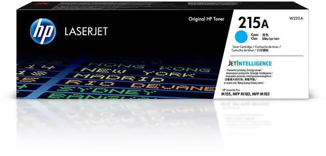 Main image of 215A Cyan Toner Cartridge Printers | Works with Color LaserJet Pro M155, Color LaserJet Pro MFP M182, M183 Series | W2311A