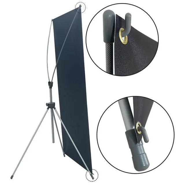 Alt view image 4 of 7 - New & Premium Adjustable 36"x72" X-Frame Banner Stand Portable Travel Bag Trade Show Exhibition
