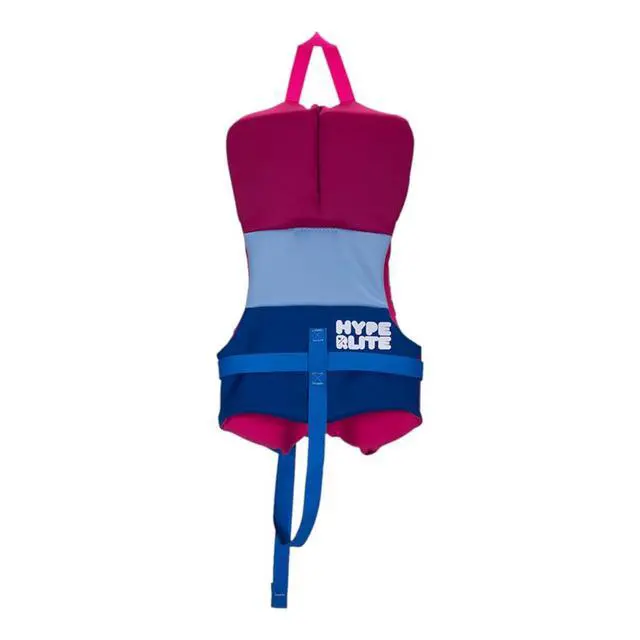Alt view image 2 of 2 - Indy CGA Girls Wakeboard Vest Blue/Maroon Toddler (<30Lbs)