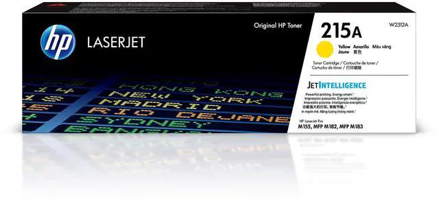 Main image of 215A Yellow Toner Cartridge Printers | Works with Printer Series: Color LaserJet Pro M155, Color LaserJet Pro MFP M182, M183 | W2312A