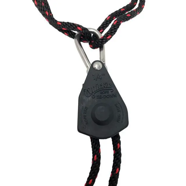 Alt view image 4 of 7 - Boat Cover Support System: Mooring Cover Suspension with Rope Ratchet Pulley, Marine Grade Material, Universal Fit Wakeboard Tower, Bimini & T-Top Compatible
