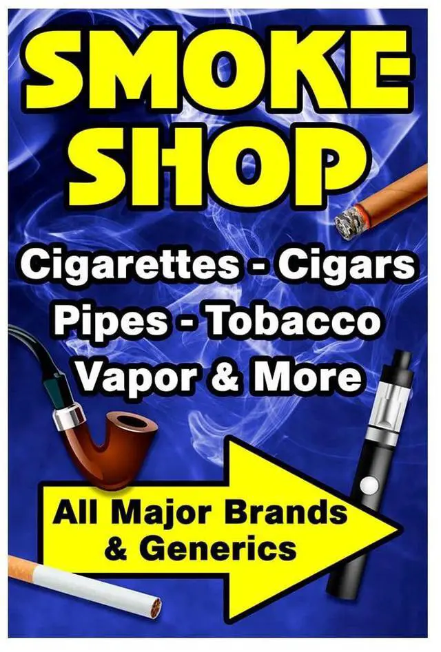 Alt view image 2 of 2 - Smoke Shop Economy A-Frame Sign