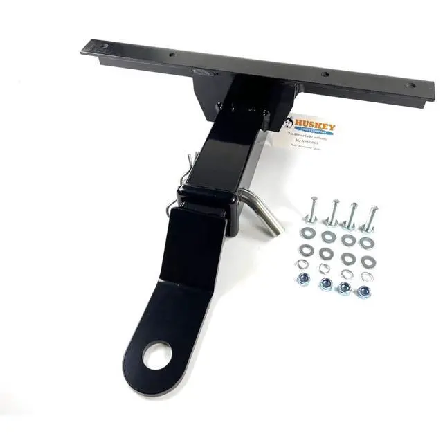 Alt view image 2 of 3 - Huskey Heavy Duty Golf Cart Trailer Hitch Compatible with Yamaha G14 G16 G19 G20 G21 G22, Mount on Chassis (NOT Rear Seat Footrest), High Gloss Powder Coated Finish