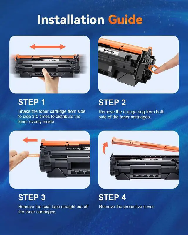 Alt view image 5 of 7 - 138A Toner Cartridge Replacement for HP 138A 138 A 138X 138 X Toner Cartridge (with Chip) Use for HP LaserJet Pro 3001dw 3001fdw MFP 3101fdw (2 Black)