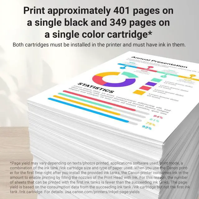 Alt view image 2 of 7 - PG-210 XL / CL-211 XL Genuine Ink Value Pack (2 Cartridges), Compatible with MX320/330/340/350/410/420, MP240/250/270/280/480/490/495, iP2702