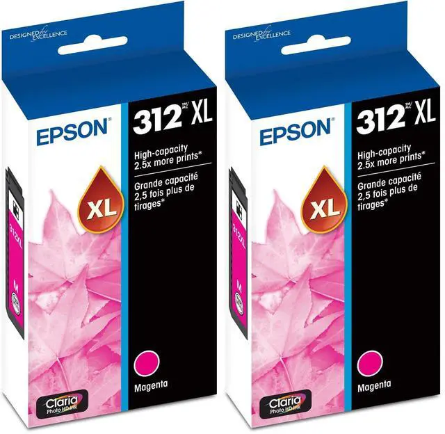 Main image of T312 Claria Photo HD -Ink High Capacity Magenta -Cartridge (T312XL320-S) for Select Expression Photo Printers (Pack of 2)