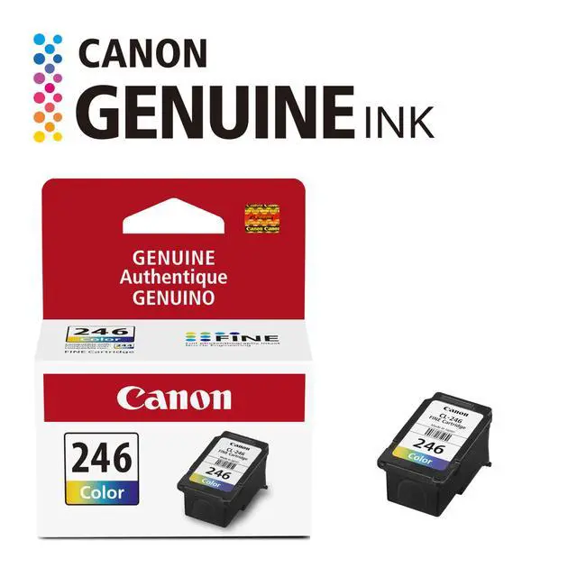 Alt view image 4 of 7 - CL-246 Genuine Color Ink Cartridge, Compatible with iP2820, MG2420/2924/2920/3020/2522/2525, MX492, TS3120/302/302a/202/202a/4520/3320 (Pack of 2)
