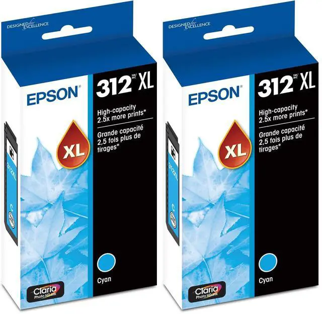 Main image of T312 Claria Photo HD -Ink High Capacity Cyan -Cartridge (T312XL220-S) for Select Expression Photo Printers (Pack of 2)