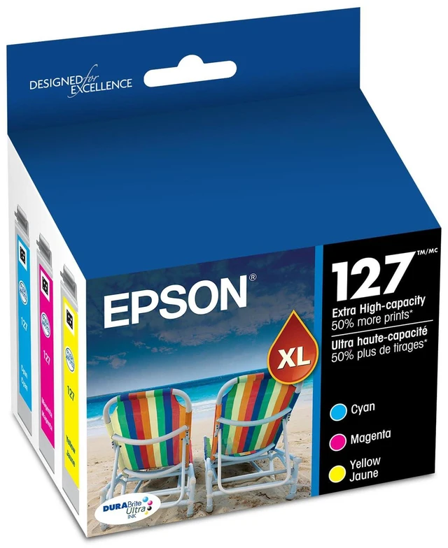 Main image of 127 DURABrite Ultra Ink Color Combo Pack for NX-530, 625, WF-3520, 3530, 3540, 545, 60, 630, 633, 635, 645, 7010, 7510, 7520, 840, 845