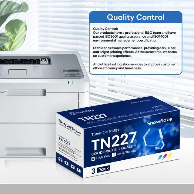 Alt view image 6 of 7 - TN227 TN-227 C/M/Y High Yield Toner Cartridge Compatible TN-227 Cyan Magenta Yellow Replacement for Brother TN-227 TN227 TN-227C/M/Y MFC-L3770CDW MFC-L3710CW Printer (3 Pack)
