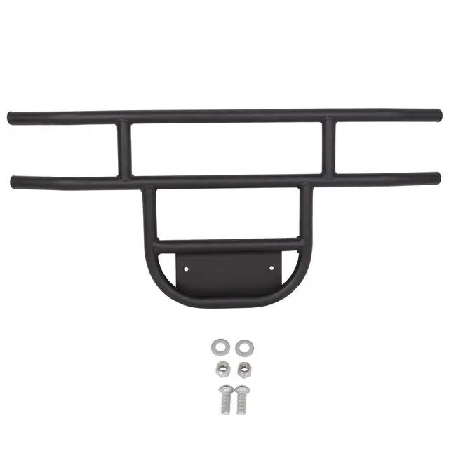 Alt view image 3 of 7 - Front Golf Cart Brush Guard Tubular Bumper Compatible with 1981 and Up Club Car DS Gas and Electric Models Black Front Brush