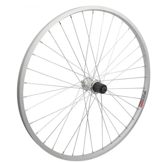 Main image of Rear Bicycle Wheel 26 x 1.5 36H, Alloy, Quick Release, Silver, Shimano 8 Speed Hub | bike-wheels
