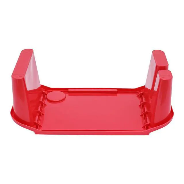 Alt view image 3 of 7 - 12 pcs Kids Lap Desk, Plastic Lap Bed Table with Side Pockets, Portable Breakfast Lap Storage Trays for Writing Eating Game Classroom (Red)