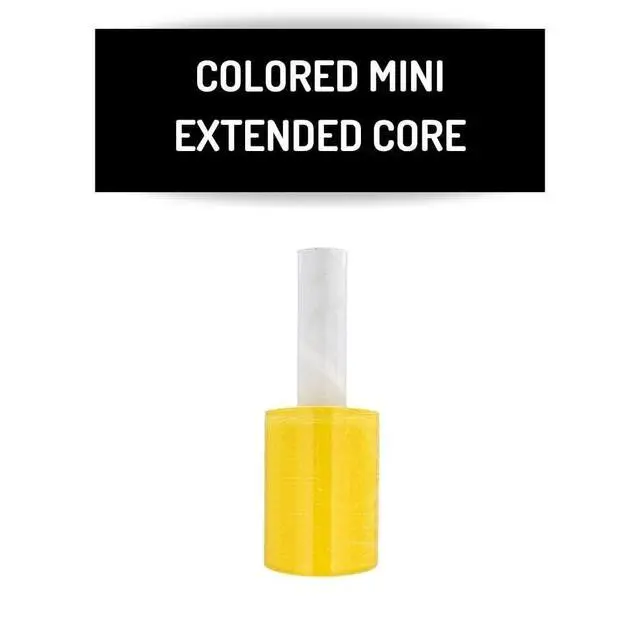 Alt view image 2 of 5 - PSBM Dark Yellow Mini Stretch Wrap with Extended Core Handles, 12 Rolls 5 Inch x 1000 Feet 80 Gauge Heavy Duty Plastic Wrap Industrial Strength Shrink Film for Moving, Packing & Shipping