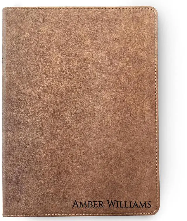 Main image of Personalized KJV Wide-Margin Bible with name Engraved, Custom Bible Engraved Name King James Version Christian Gift Baptism Gifts