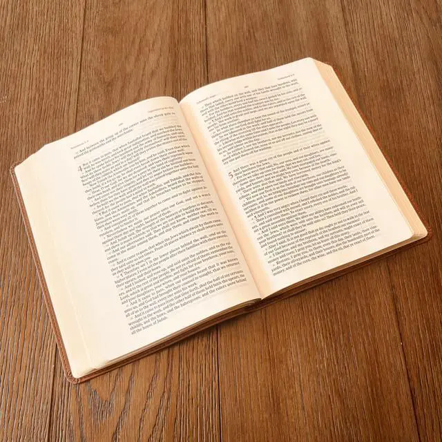 Alt view image 7 of 7 - Personalized KJV Wide-Margin Bible with name Engraved, Custom Bible Engraved Name King James Version Christian Gift Baptism Gifts