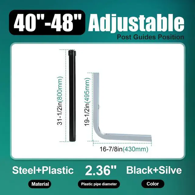 Alt view image 2 of 7 - Boat Trailer Guide Poles for Ski Boat, Fishing Boat, Sailboat, Kayak, Canoe (Size and Color Selected)