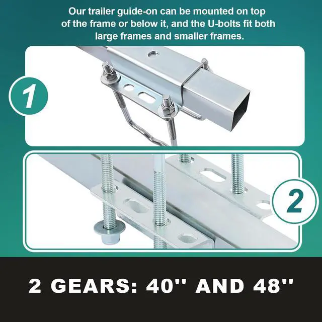 Alt view image 3 of 7 - Boat Trailer Guide Poles for Ski Boat, Fishing Boat, Sailboat, Kayak, Canoe (Size and Color Selected)