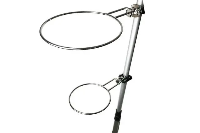 Alt view image 2 of 7 - 304 Stainless Steel Boat Fender Holder, Boat Fender Rack, Boat Fender Holders for a Boat Rail Boat Bumper Holder Adjustable Boat Fender Hangers Boat Buoys Bumper and Boat Mooring Buoys