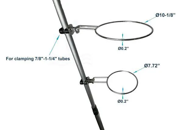 Alt view image 7 of 7 - 304 Stainless Steel Boat Fender Holder, Boat Fender Rack, Boat Fender Holders for a Boat Rail Boat Bumper Holder Adjustable Boat Fender Hangers Boat Buoys Bumper and Boat Mooring Buoys