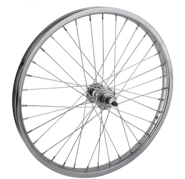 Main image of Wheel Master Rear Bicycle Wheel 20 x 1.75, 36H, Steel, Bolt On, Chrome, BMX 1spd Freewheel