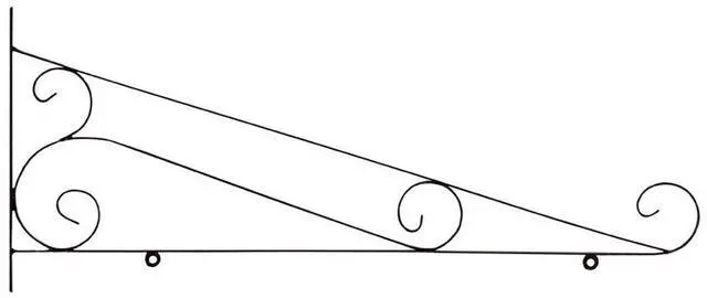 Main image of 36" Scroll Bracket (bracket only)