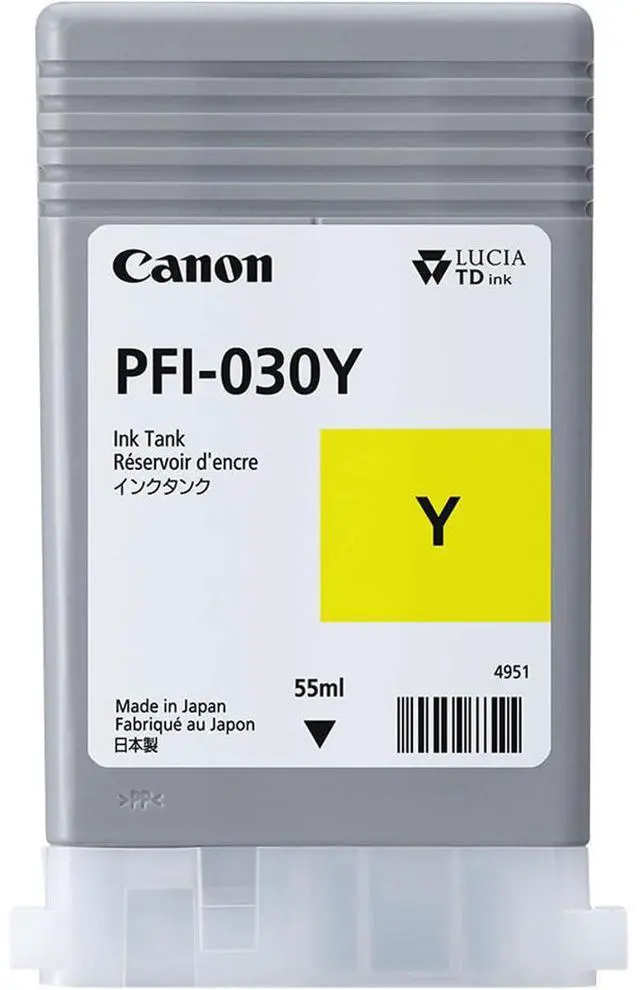 Alt view image 2 of 2 - Yellow Ink 55ml (PFI-030Y) for imagePROGRAF TA-20 and TA-30