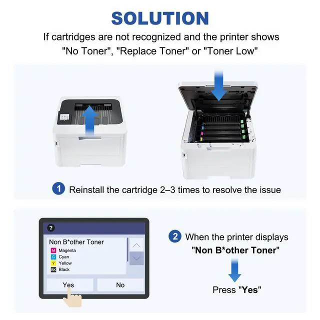 Alt view image 6 of 7 - TN229XL 229XL TN229 High Yield Toner Cartridge Compatible Replacement for Brother TN229XL TN-229 Works with Brother MFC-L3720CDW L3780CDW L3765CDW HL-L3220CDW L3280CDW L3300CDW Printer (4-Pack Color)