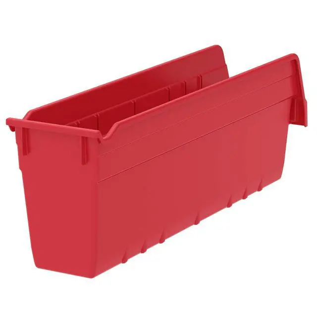 Alt view image 3 of 7 - Shelfmax Bins - 4-1/8"Wx17-5/8"Dx6"H - Red - Red - Lot of 8