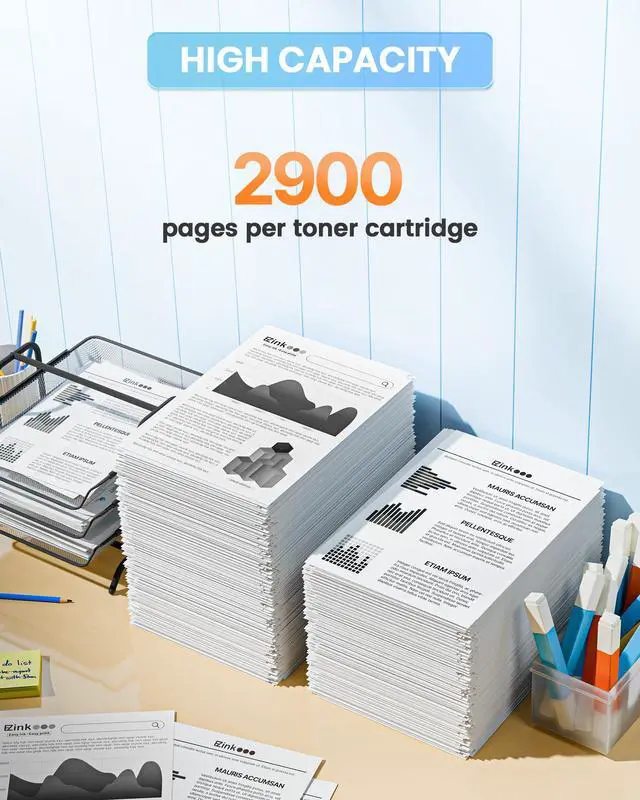 Alt view image 5 of 7 - 148A Toner Cartridge 4001n 4101fdw (with Chip) Replacement for HP 148A Toner Cartridge W1480A 148X W1480X to Use with HP LaserJet Pro 4001n 4101fdw 4001dn 4001dw 4101fdn 4101dw Printer(2Pack)