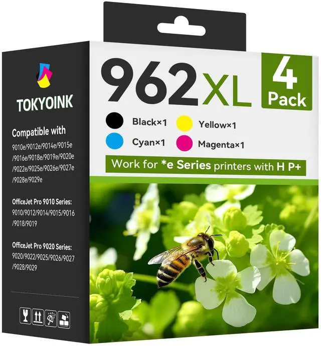 Main image of 962XL 962 Ink Cartridges Replacement for HP 962XL Ink Cartridges Combo Pack HP962 HP962XL Works with OfficeJet Pro 9010e 9010 9012e 9012 9014e 9015e 9015 9018e 9020e 9020 9022e 9025e 9028e Printer