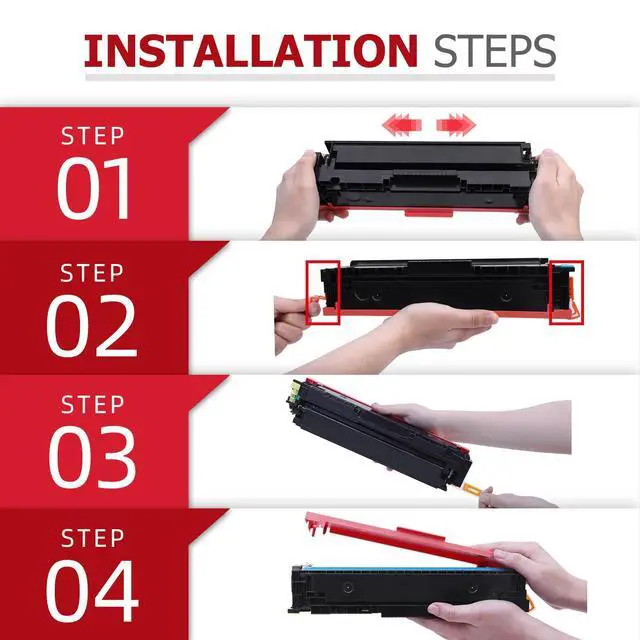 Alt view image 5 of 6 - 067H 067 Toner Cartridge Set MF650C MF654Cdw MF656Cdw LBP632Cdw High Yield | Compatible for Canon 067H Color ImageCLASS LBP630C LBP633Cdw LBP631Cw MF653Cdw MF652Cdw MF651Cw MF655Cdw Printer 4 Pack Ink