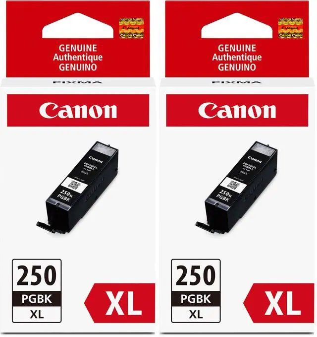 Main image of PGI-250XL Genuine Pigment Black Ink Tank,Compatible with MG6320,IP7220 & MG5420,MX922,MG5520,MG6420,MG7120,iX6820,iP8720,MG7520,MG6620,and MG5620 Printers,(Pack of 2)