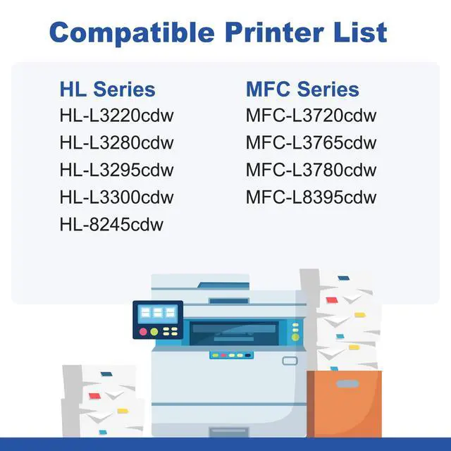 Alt view image 2 of 7 - TN229XL 229XL TN229 High Yield Toner Cartridge Compatible Replacement for Brother TN229XL TN-229 Works with Brother MFC-L3720CDW L3780CDW L3765CDW HL-L3220CDW L3280CDW L3300CDW Printer (4-Pack Color)