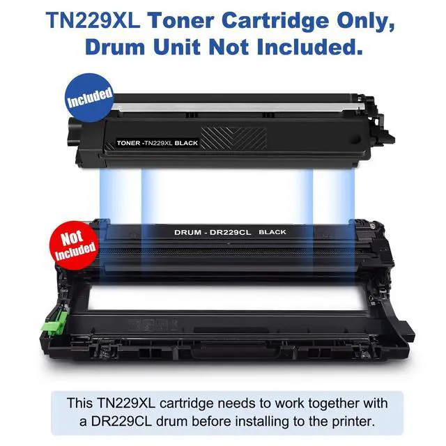 Alt view image 7 of 7 - TN229XL 229XL TN229 High Yield Toner Cartridge Compatible Replacement for Brother TN229XL TN-229 Works with Brother MFC-L3720CDW L3780CDW L3765CDW HL-L3220CDW L3280CDW L3300CDW Printer (4-Pack Color)