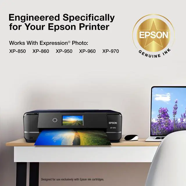 Alt view image 3 of 6 - 277 Claria Photo HD Ink Standard Capacity 5 Color Cartridge Combo Pack (T277920-S) Works with Expression XP-850, 860, 950, 960, 970